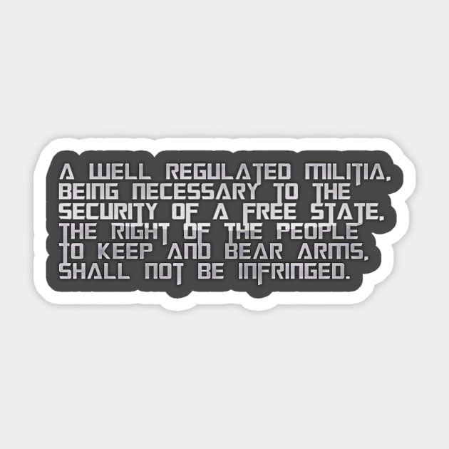 second amendment Sticker by Beastboy